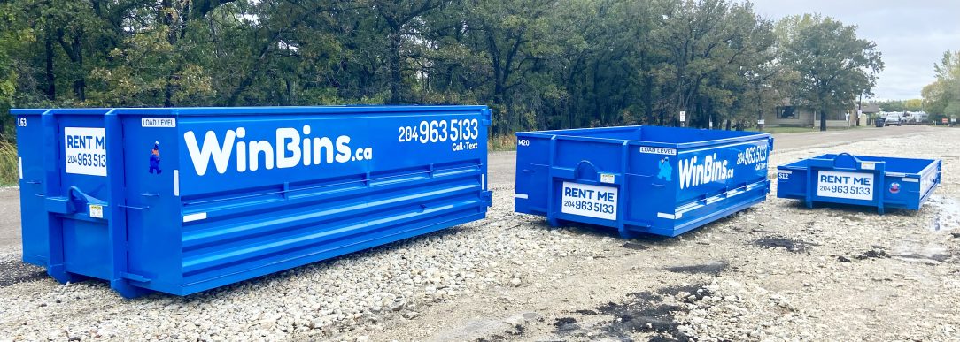 Winnipeg Bin & Dumpster Rentals by WinBins - 3 Sizes of WinBins 2